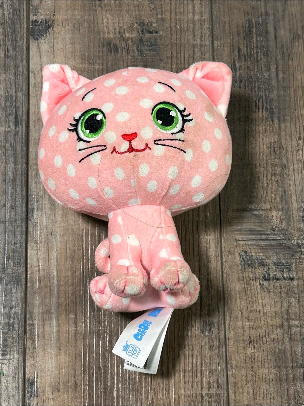 Strawberry Shortcake Plush Custard Cat Doll 6" Pink White